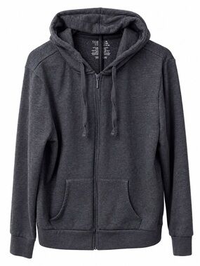 Time and Tru Blue Cove Heather Sherpa Lined Full Zip Hoodie | XL/XG